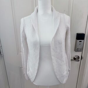 Lilly Pulitzer Amalie Cardigan S | White Beachy Lightweight